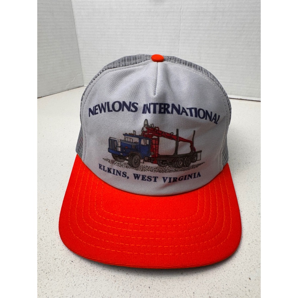 Trucker‎ Hat Newlons International Elkins West Virginia Adjustable Foam Removed